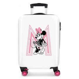 JOUMMA BAGS - Luxusní dětský ABS cestovní kufr MINNIE MOUSE Pink, 55x38x20cm, 34L, 3419322