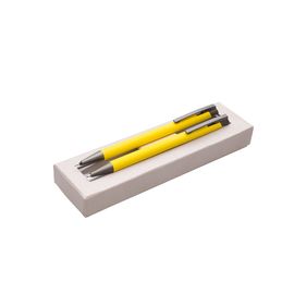 JUNIOR - Dárková sada kov mechanická tužka + kuličkové pero ARMI SOFT žlutá