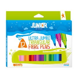 JUNIOR - Fixy Jumbo barevné, sada 12 ks