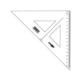JUNIOR - Pravítko trojúhelník s ryskou JUNIOR16 cm