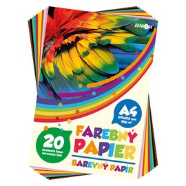 JUNIOR - Složky barevných papírů A4 20 listů 80 g