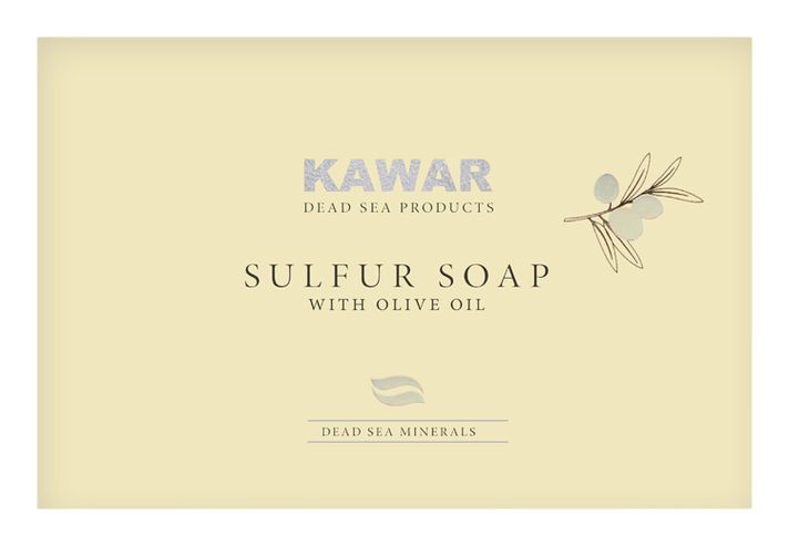 Kawar - sírový mýdlo s minerály z Mrtvého moře 120g