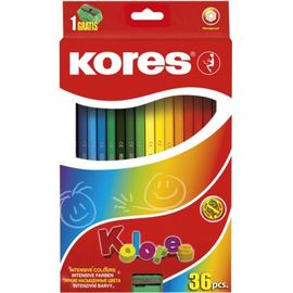 KORES - Pastelky Kolores Hexa 36 barev