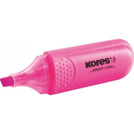 KORES - Zvýrazňovač Bright liner růžový