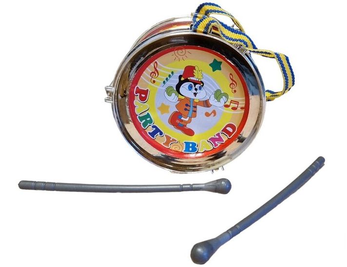 LAMPS - Dětský buben s hůlkami 13cm