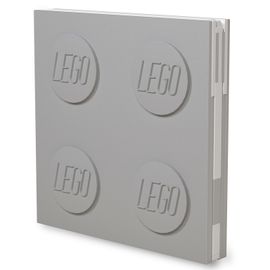 LEGO BAGS - Zápisník s gelovým perem jako klipem - šedý