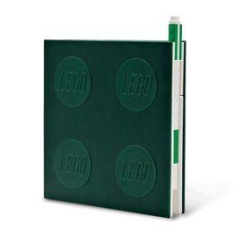LEGO BAGS - Zápisník s gelovým perem jako klipem - zelený