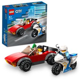 LEGO - City 60392 Honička auta s policejní motorkou