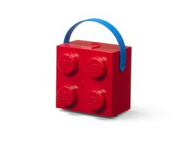 LEGO STORAGE - box na svačinu s rukojetí 165x165x117 mm - červený