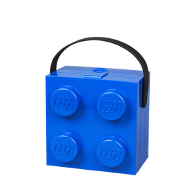 LEGO STORAGE - box na svačinu s rukojetí 165x165x117 mm - modrý