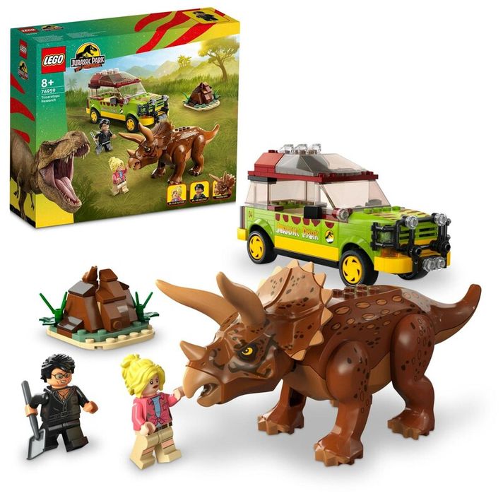LEGO - Zkoumání triceratopse