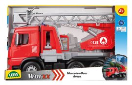 LENA - Mercedes Arocs hasič s žebříkem, okrasný kartón