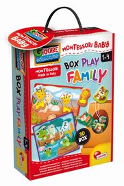 LISCIANIGIOCH - Montessori Baby Box Play Family - Vkládačka Mláďátka