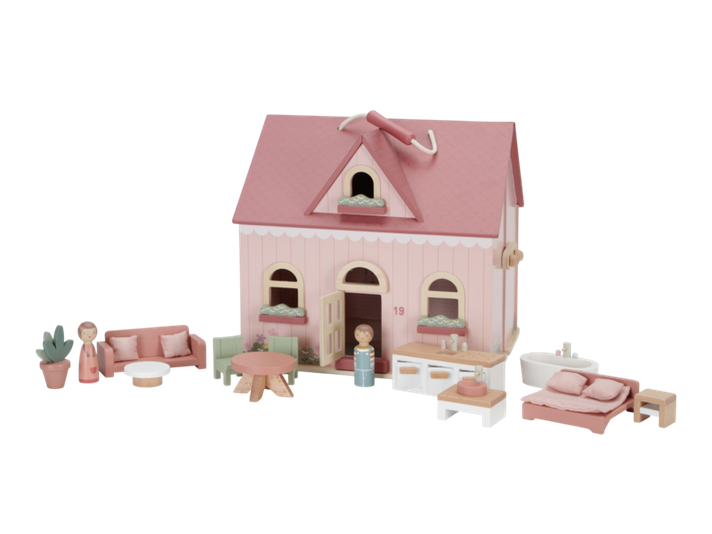 LITTLE DUTCH - Domeček pro panenky dřevěný přenosný