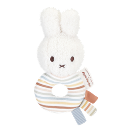 LITTLE DUTCH - Chrastítko králíček Miffy Vintage Proužky
