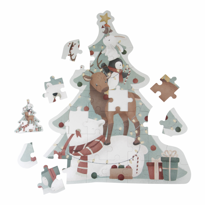 LITTLE DUTCH - Puzzle vánoční XL