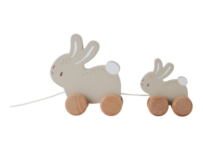 LITTLE DUTCH - Tahací králíci dřevěné Baby Bunny