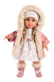 LLORENS - 53541 ELENA - realistická panenka s měkkým látkovým tělem - 35 cm