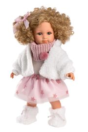 LLORENS - 53542 ELENA - realistická panenka s měkkým látkovým tělem - 35 cm