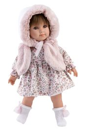 LLORENS - 53546 SARA - realistická panenka s měkkým látkovým tělem - 35 cm