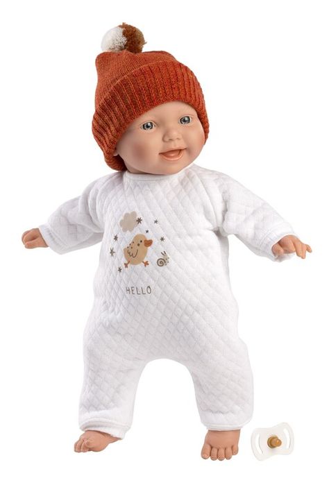 LLORENS - 63303 LITTLE BABY - realistická panenka miminko s měkkým látkovým tělem - 32 cm
