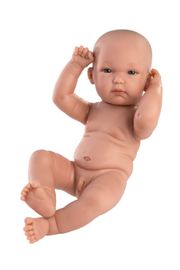 LLORENS - 63501 NEW BORN CHLAPEK - realistické miminko s celovinylovým tělem - 35 cm