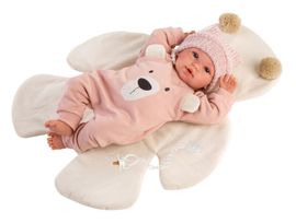 LLORENS - 63644 NEW BORN - realistická panenka miminko se zvuky a měkkým látkovým tělem - 36