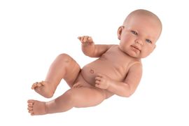 LLORENS - 73801 NEW BORN CHLAPEK - realistické miminko s celovinylovým tělem - 40 cm