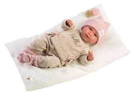 LLORENS - 74020 NEW BORN - realistická panenka miminko se zvuky a měkkým látkovým tělem - 42