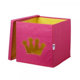 LOVE IT STORE IT - Úložný box na hračky s krytem a okénkem - koruna