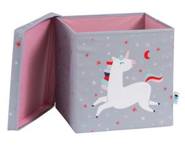 LOVE IT STORE IT - Úložný box na hračky s krytem Happy Kids - Unicorn