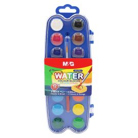 M&G - Barvy vodové  mini - 14 barev + štetec