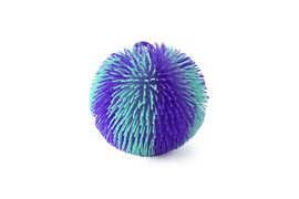 MAC TOYS - SPORTO Střapatý duhový míč se světlem - modro zelený