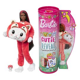 MATTEL - Barbie Cutie Reveal Barbie V Kostýmu - Kotě V Červeném Kostýmu Pandy
