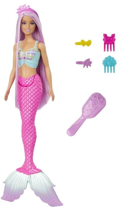 MATTEL - Barbie Pohádková panenka s dlouhými vlasy - mořská panna