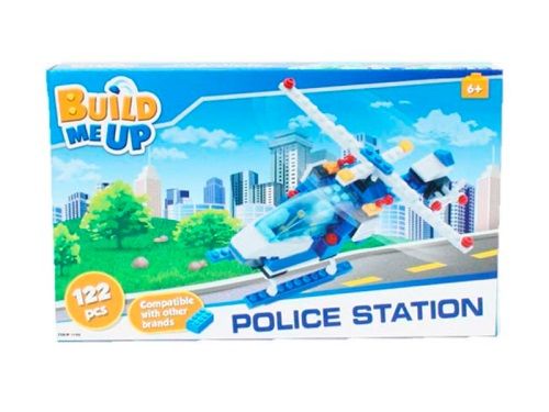MIKRO TRADING - BuildMeUp stavebnice - Police station 122ks v krabičce