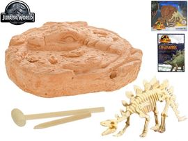 MIKRO TRADING - Jurský svět sada vytesej si kostru Stegosaura s doplňky v krabičce