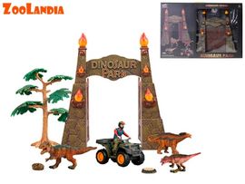 MIKRO TRADING - Zoolandia dinosaurus park set s doplňky v krabičce