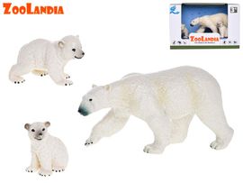 MIKRO TRADING - Zoolandia lední medvědice s mláďaty v krabičce