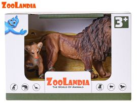 MIKRO TRADING - Zoolandia lev s mládětem 8,5-13cm v krabičce