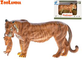 MIKRO TRADING - Zoolandia tygr/tygřice s mládětem 15cm v krabičce, Mix produktů