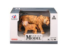 MIKRO TRADING - Zoolandia tygřice s mládětem 7-15cm v krabičce