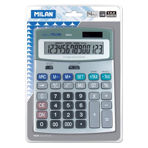 MILAN - Kalkulačka stolní 14-místní 40924
