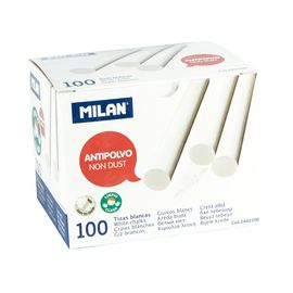 MILAN - Křída kulatá bílá bezprašná 100 ks