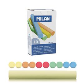 MILAN - Křída kulatá barevná 10ks bezprašná