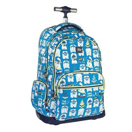 MILAN - Školní taška MILAN Fit blue 25l na kolečkách