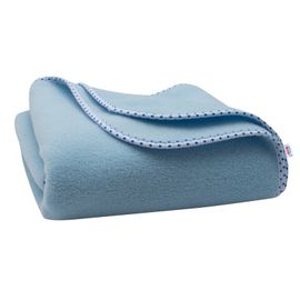 NEW BABY - Dětská fleecová deka 100x75 modrá hvězdičky