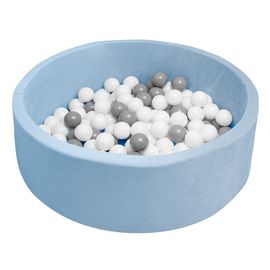 NEW BABY - Dětský suchý bazén s míčky modrá