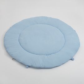 NEW BABY - Mušelínová dětská hrací deka modrá
