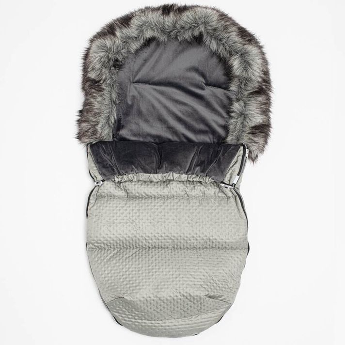 NEW BABY - Zimní fusak Lux Fleece grey